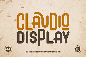 Claudio - Bouncy Display Font