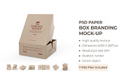 Paper Box Packaging PSD Mockup, a Packaging Mockup by Ram Studio LLC (Thumbnail 1 of 8)