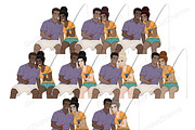 Lake Life Girls Clipart, a Person Illustration by GlamArtZhanna (Thumbnail 3 of 7)