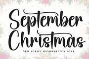 September Christmas | Script Font, a Handwritten Font by Scratchones (Thumbnail 1 of 9)