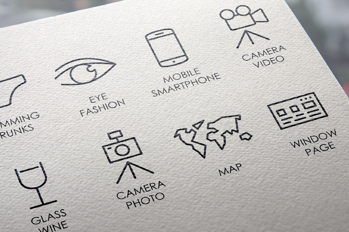Fashion thinline icons preview 5