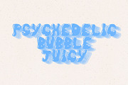 Psychedelic Bubble Juicy Font, a Sans Serif Font by Dear Darling Design (Thumbnail 7 of 7)