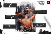 Splatter Brushes for Procreate, a Brush Add-On by Les Frolova (Thumbnail 2 of 9)