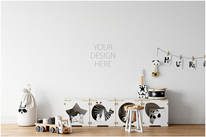 Kids Frames & Wall Mockup Bundle - 5