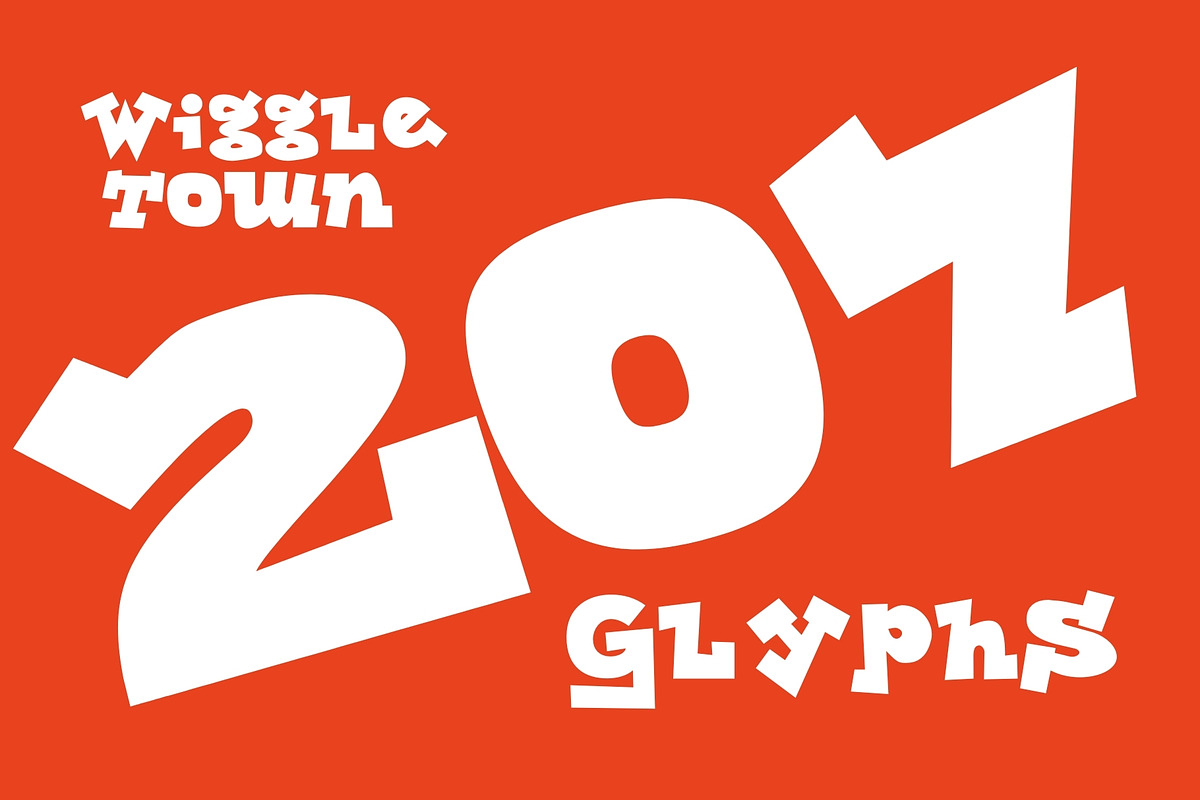 Wiggle Town - Fun & Quirky Typeface, a Slab Serif Font by HipFonts (Photo 2 of 10)