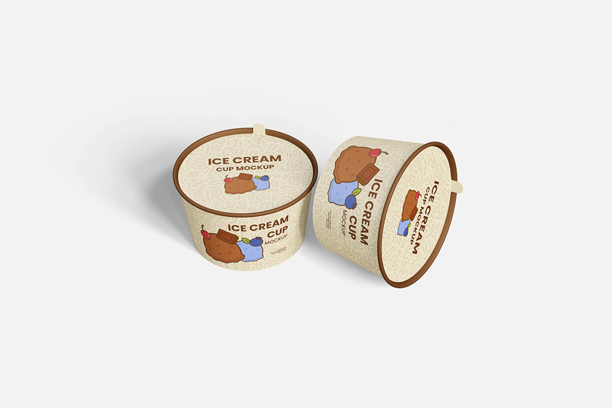 Ice Cream Cup Mockup, a Product Mockup by MrLetters (Photo 3 of 5)