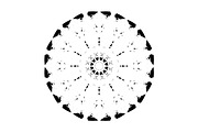 Modern Black and White Mandala Pack, a Decorative Illustration by NJ Himel (Thumbnail 85 of 101)