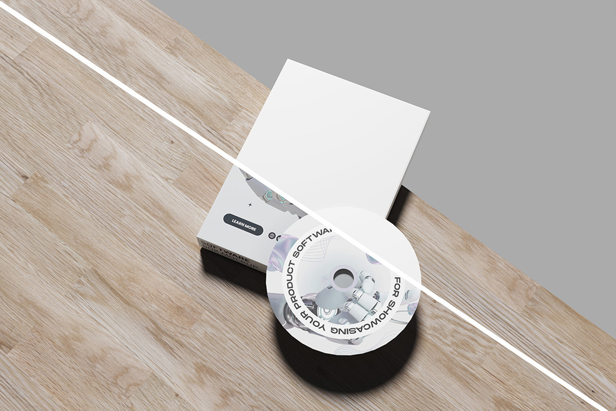 Clean Software Box Mockup, a Packaging Mockup by My Code Std (Photo 3 of 3)