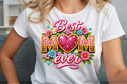 Best Mom Ever Mothers Day Glitter PN, an Illustration by Sublimation Artist (Thumbnail 3 of 9)