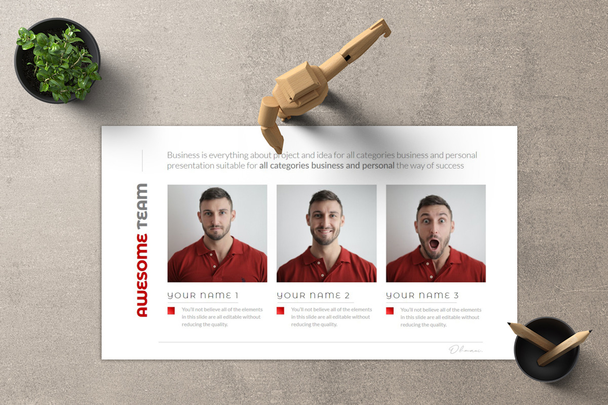 Ohmani Google Slide, a Presentation Template by Dedijuniadi (Photo 3 of 4)