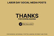 61 Labor day social media posts set, a Social Media Template by Walldecorated (Thumbnail 29 of 29)