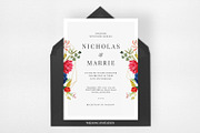 Romantic Floral Wedding Suite, an Invitation Template by Azka Creative (Thumbnail 2 of 5)