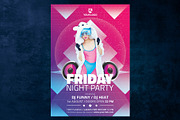 Friday Night Party, a Flyer Template by doghead (Thumbnail 2 of 4)