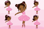 Vector African American Ballerina, an Illustration by TheCreativeMill (Thumbnail 1 of 4)