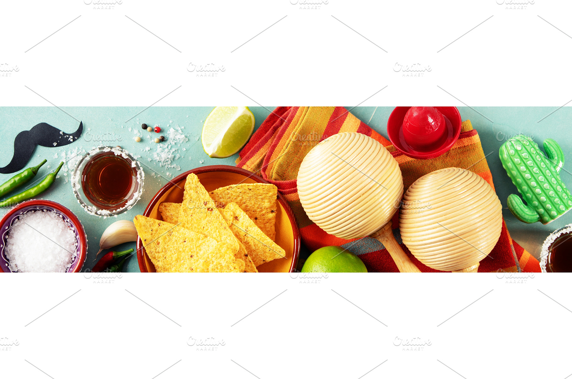 Cinco de Mayo Festive Setup with, a Food & Drink Photo by Natalia Klenova's Shop