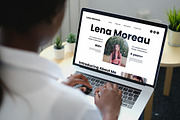 Lena Moreau - Portfolio Landing Page, a Landing Page Template by twinstd (Thumbnail 5 of 5)
