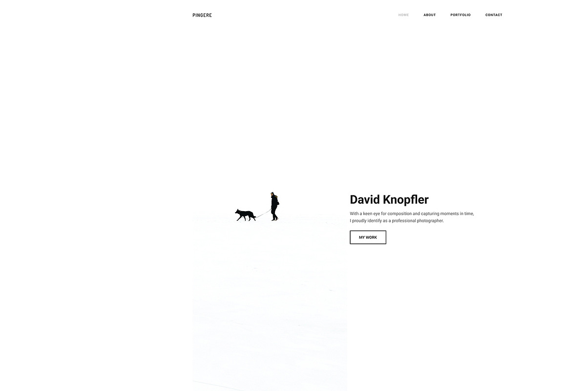 Minimal Portfolio Template, a Design Template by Smart Pixel (Photo 1 of 16)