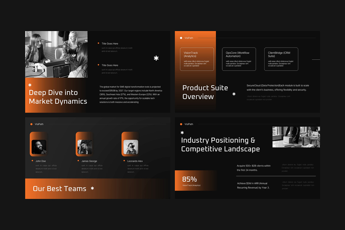 Business Strategy Pitch Deck, a Presentation Template by Eklip Studio (Photo 4 of 6)