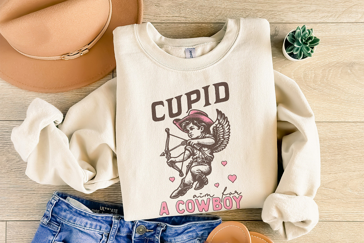 Cupid Aim for a Cowboy PNG, Digital, an Illustration by SharpMarketplace (Photo 4 of 9)