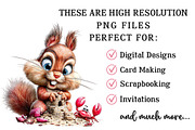 Summer Funny Squirrel PNG Clipart, an Illustration by OK Design (Thumbnail 4 of 6)