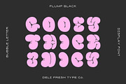 Plump: A Bubble Letter Font, a Font by DeliFreshTypeCo. (Thumbnail 5 of 7)