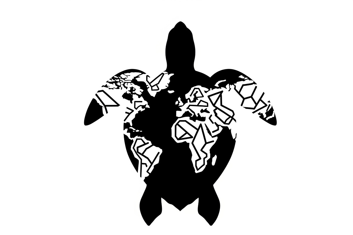 World Map Sea Turtle Bundle, an Illustration by Gaye Art (Photo 8 of 31)