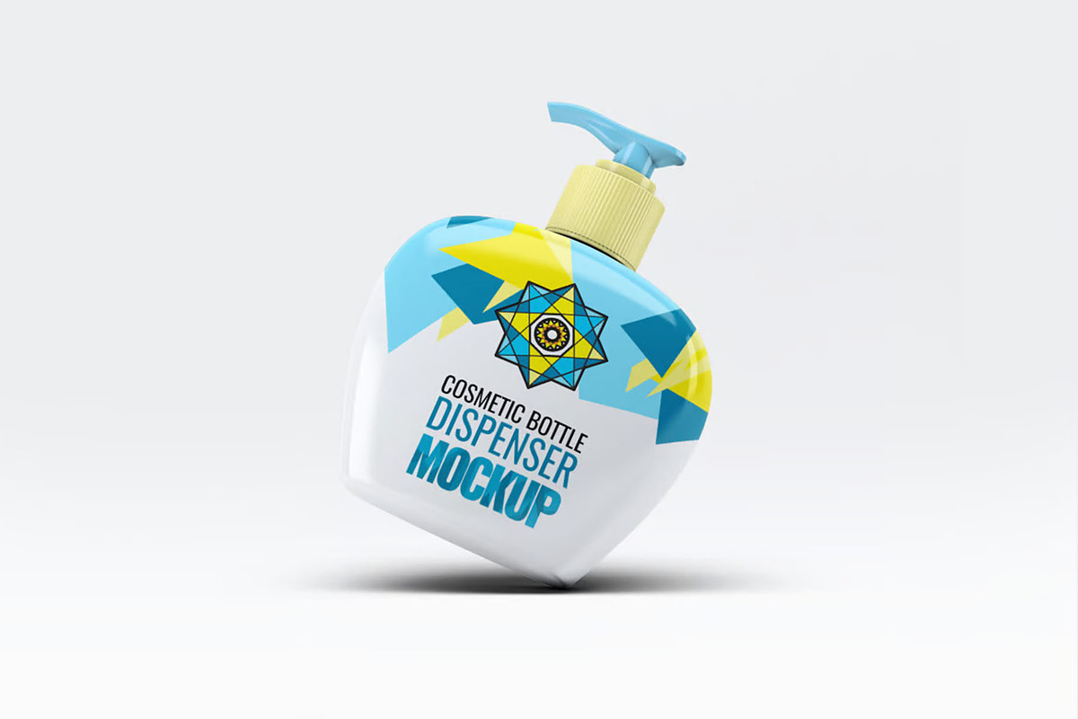 Cosmetic Bottle Dispenser Mock-Up, a Product Mockup by DesignRushMarket (Photo 4 of 5)