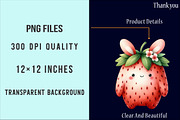 Watercolor Strawberry Clipart, an Illustration by SinaCreation (Thumbnail 4 of 5)
