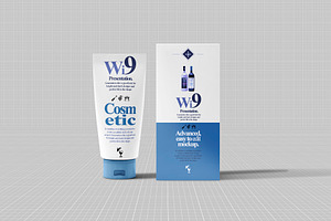 Cosmetic Tube & Box Mock-up 3