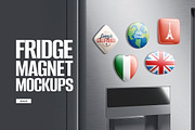 Fridge Magnet Mockups, a Product Mockup by rebrandy (Thumbnail 1 of 11)