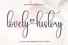 Lovely History | Script Font