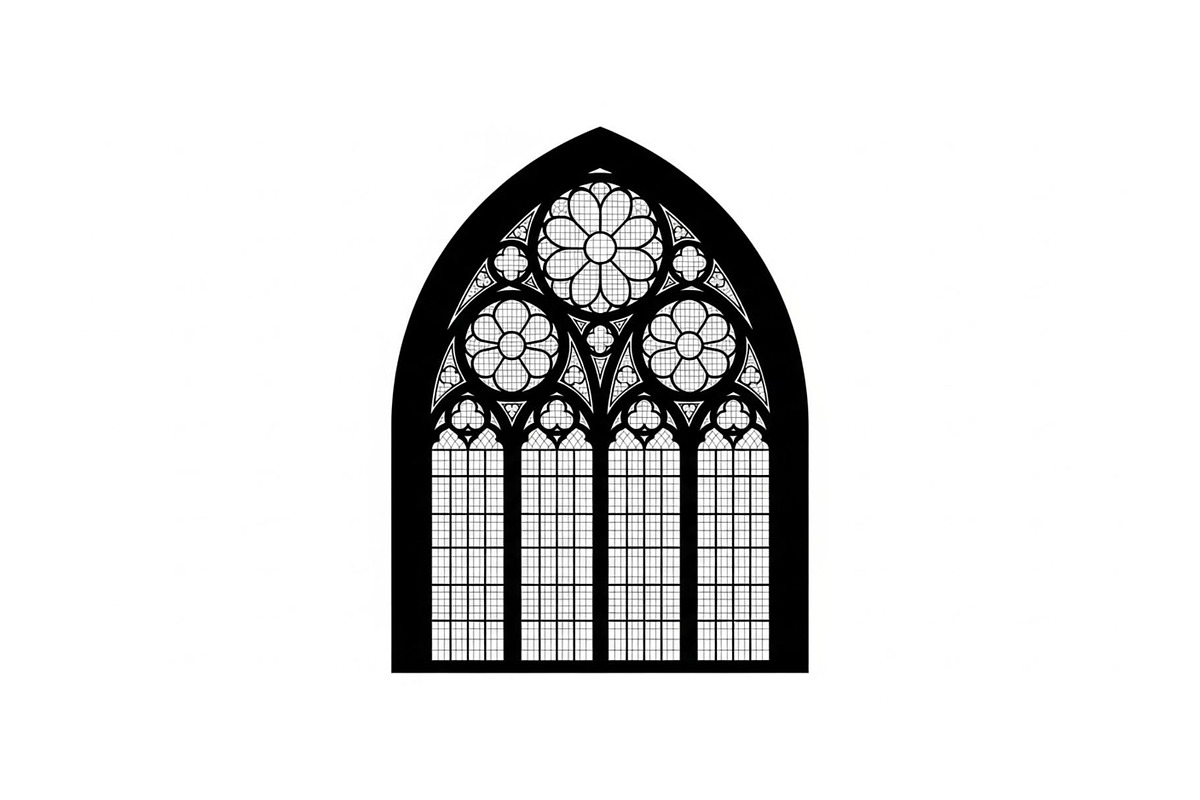 Gothic Church Window Frame Bundle, an Illustration by jahid234 (Photo 24 of 31)