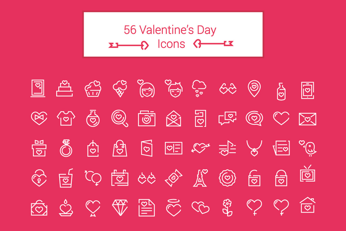 56 Love Icons, an Illustration by lavinialorena (Photo 4 of 4)