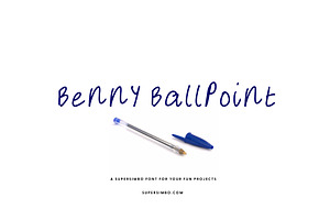 Benny Ballpoint Hand Drawn Font