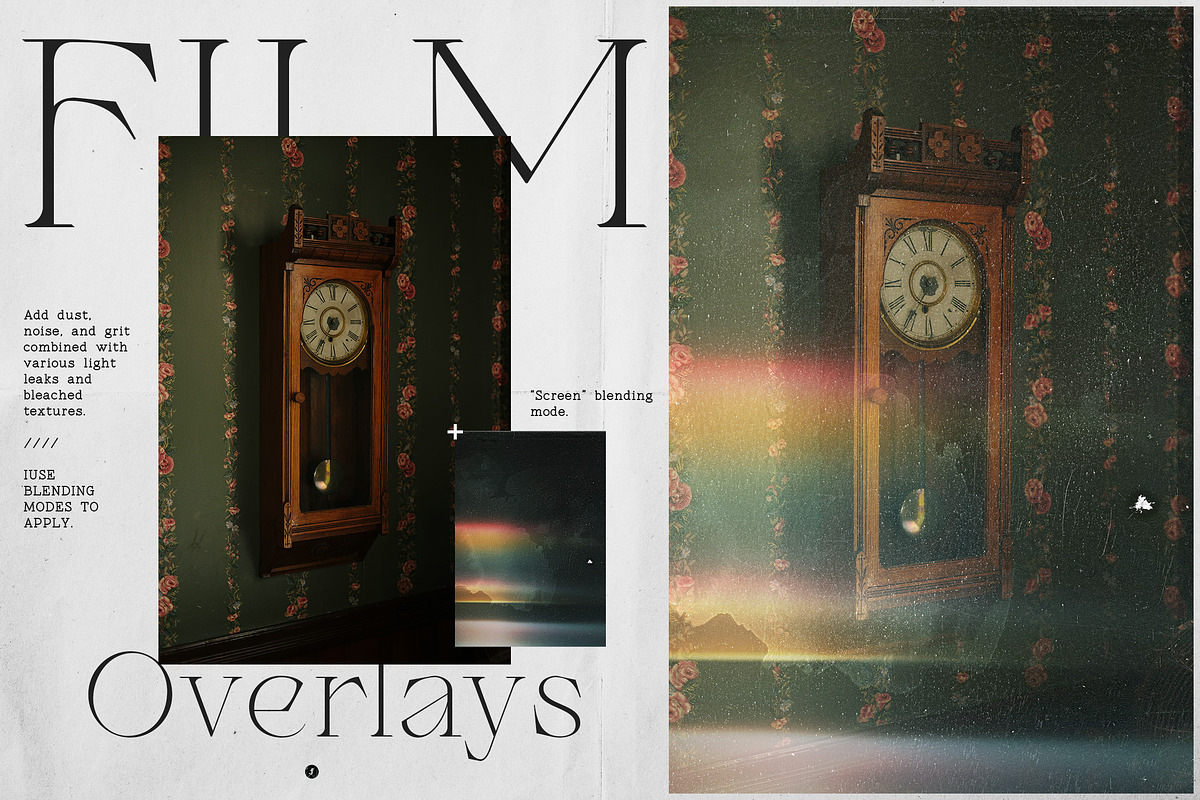 Analog Dusty Film Overlays, a Texture Graphic by Freezerondigital (Photo 2 of 19)