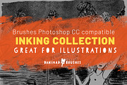 The Inking Collection Brushes, a Brush Add-On by DaniMad Brushes (Thumbnail 1 of 7)