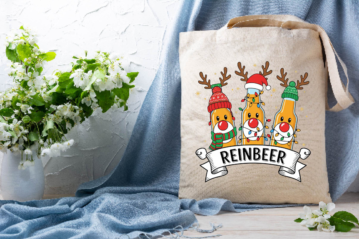 Merry Christmas Reinbeer Beers Png, an Illustration by DreamPrint404 (Photo 7 of 7)