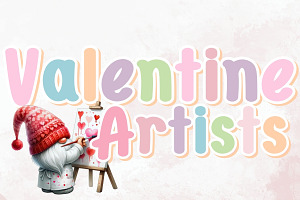 Valentine Artists - Handwritting, a Handwritten Font by Charmingbear59.design