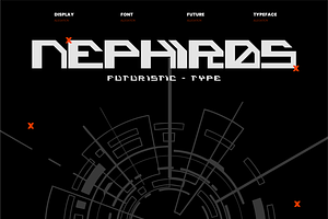 VB Nephiros - Futuristic Font