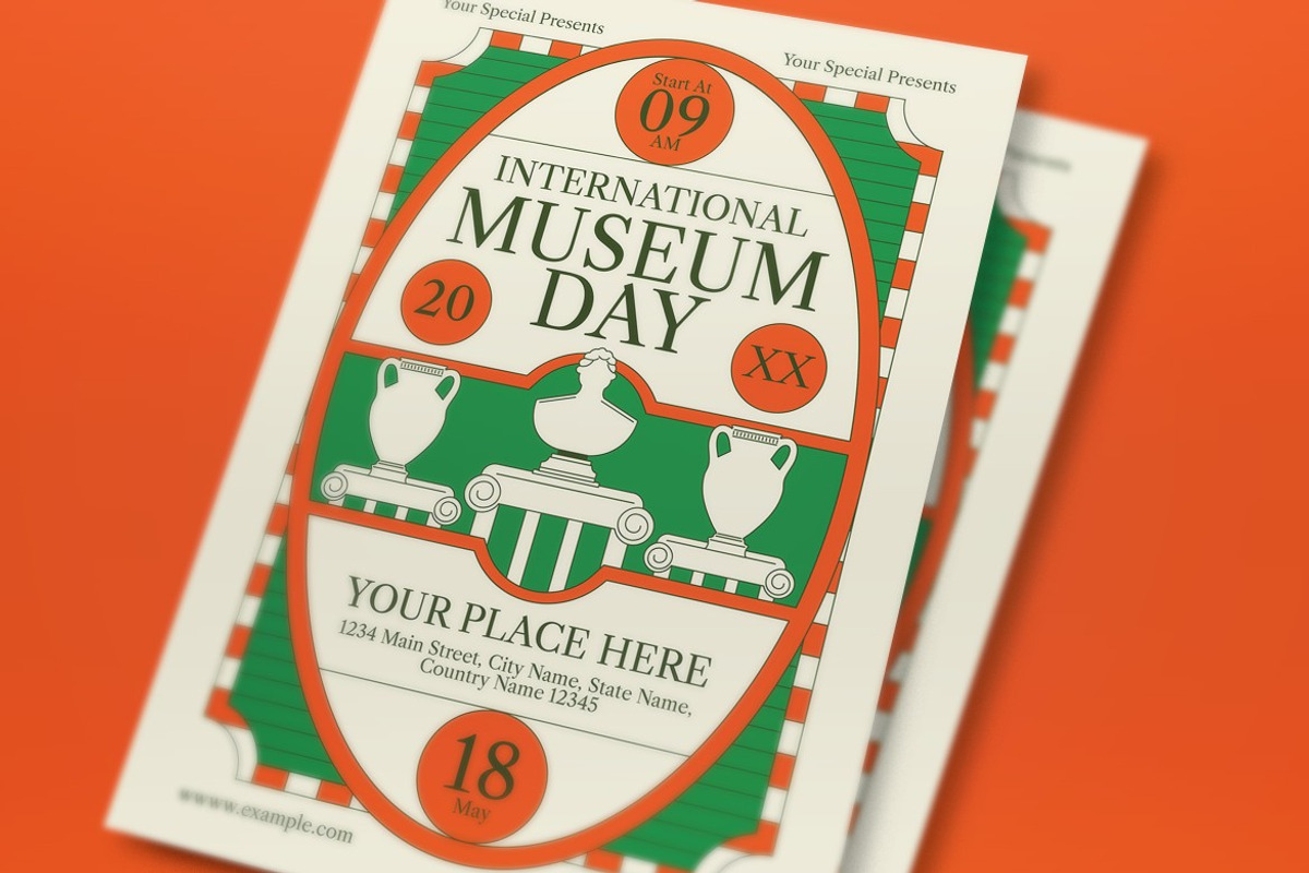 International Museum Day Flyer Set, a Flyer Template by graphicook (Photo 2 of 3)