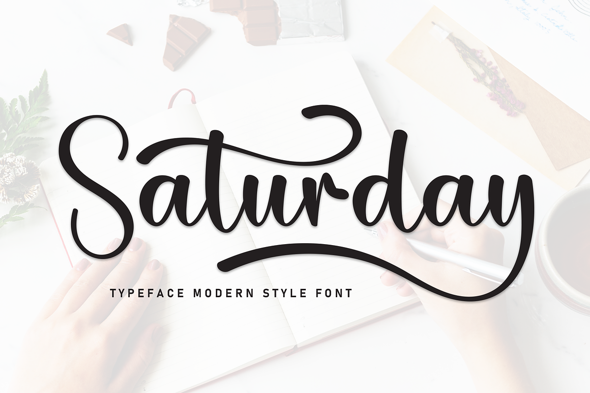 Saturday | Script Font, a Handwritten Font by Scratchones (Photo 1 of 9)