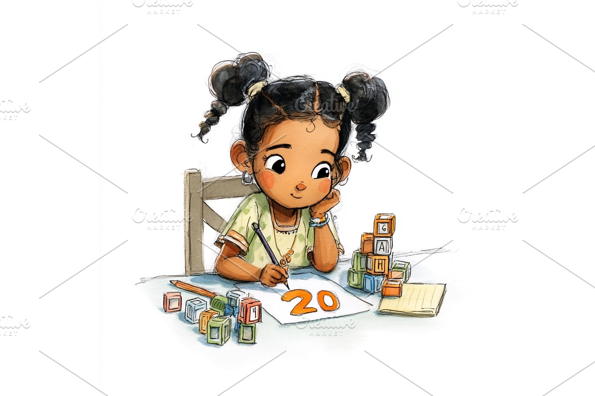 Black Kids Back to School clipart, an Education Illustration by Creative design (Photo 5 of 7)