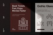 Movie Icon Art Set, an Outline Icon by Prosymbols (Thumbnail 4 of 8)