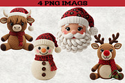 Leopard Print Crochet Christmas PNG, an Illustration by Craft Nest (Thumbnail 1 of 5)