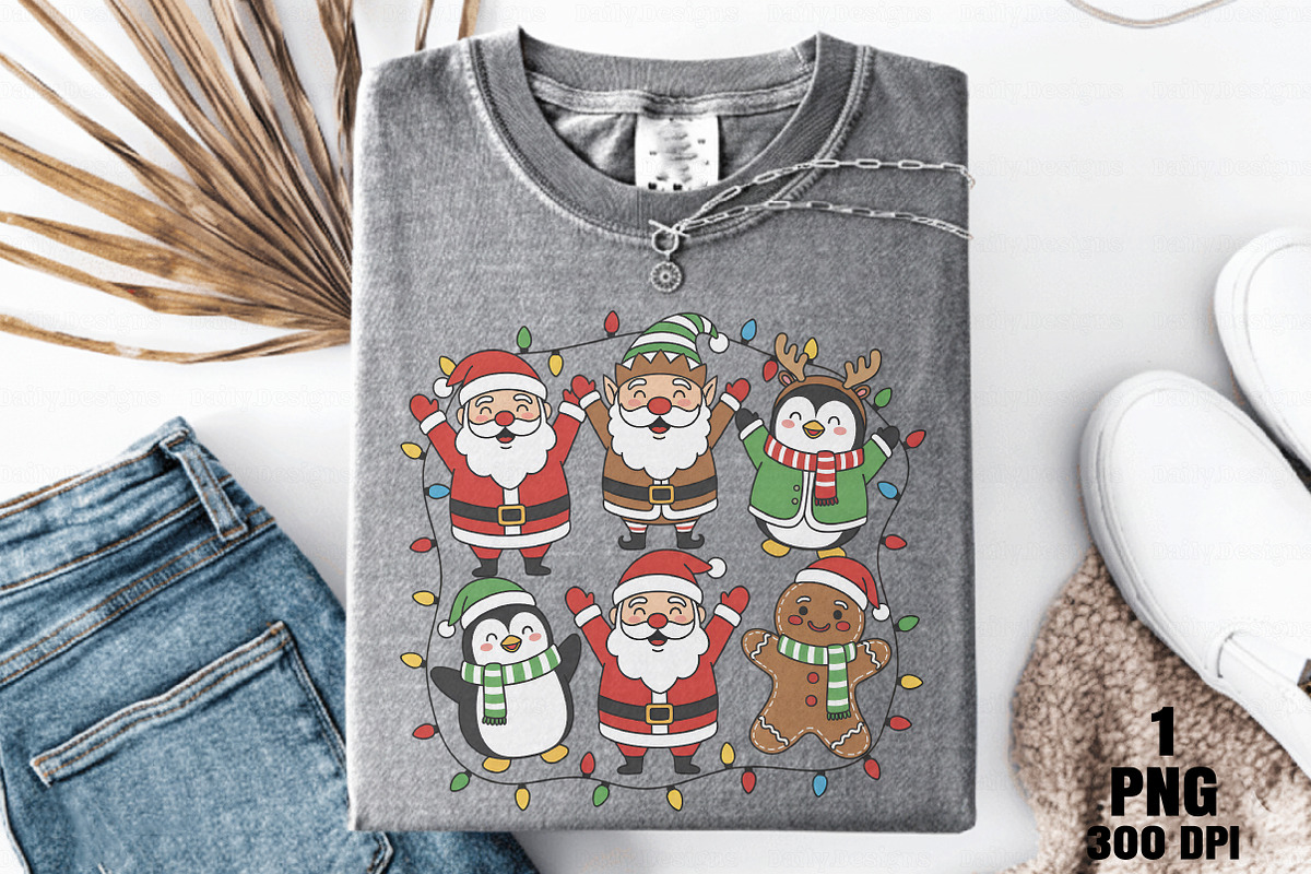 Cute Christmas Friends PNG Bundle, an Illustration by Daily.Designs (Photo 8 of 10)