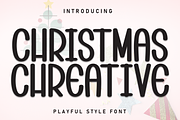 Christmas Chreative | Script Font, a Script Font by Scratchones (Thumbnail 1 of 8)