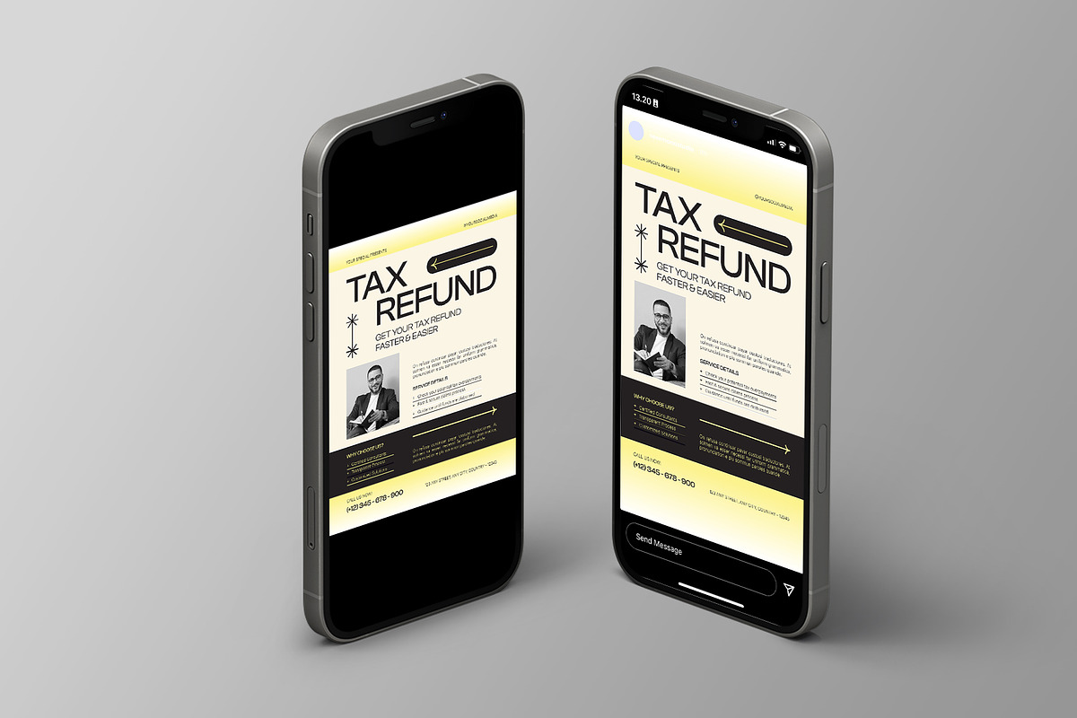Modern Bold Tax Consultant Flyer, a Flyer Template by Neermana (Photo 4 of 4)