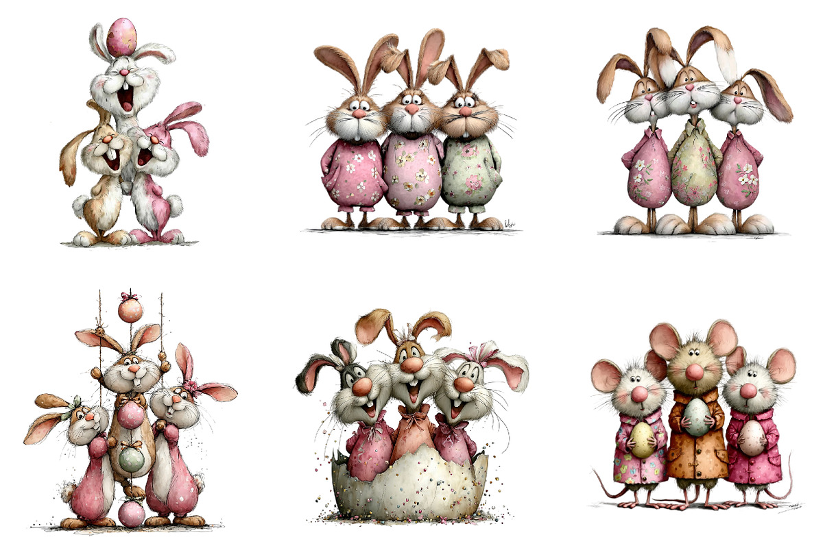Watercolor Easter Animals Clipart, an Illustration by Sublimation Artist (Photo 6 of 7)