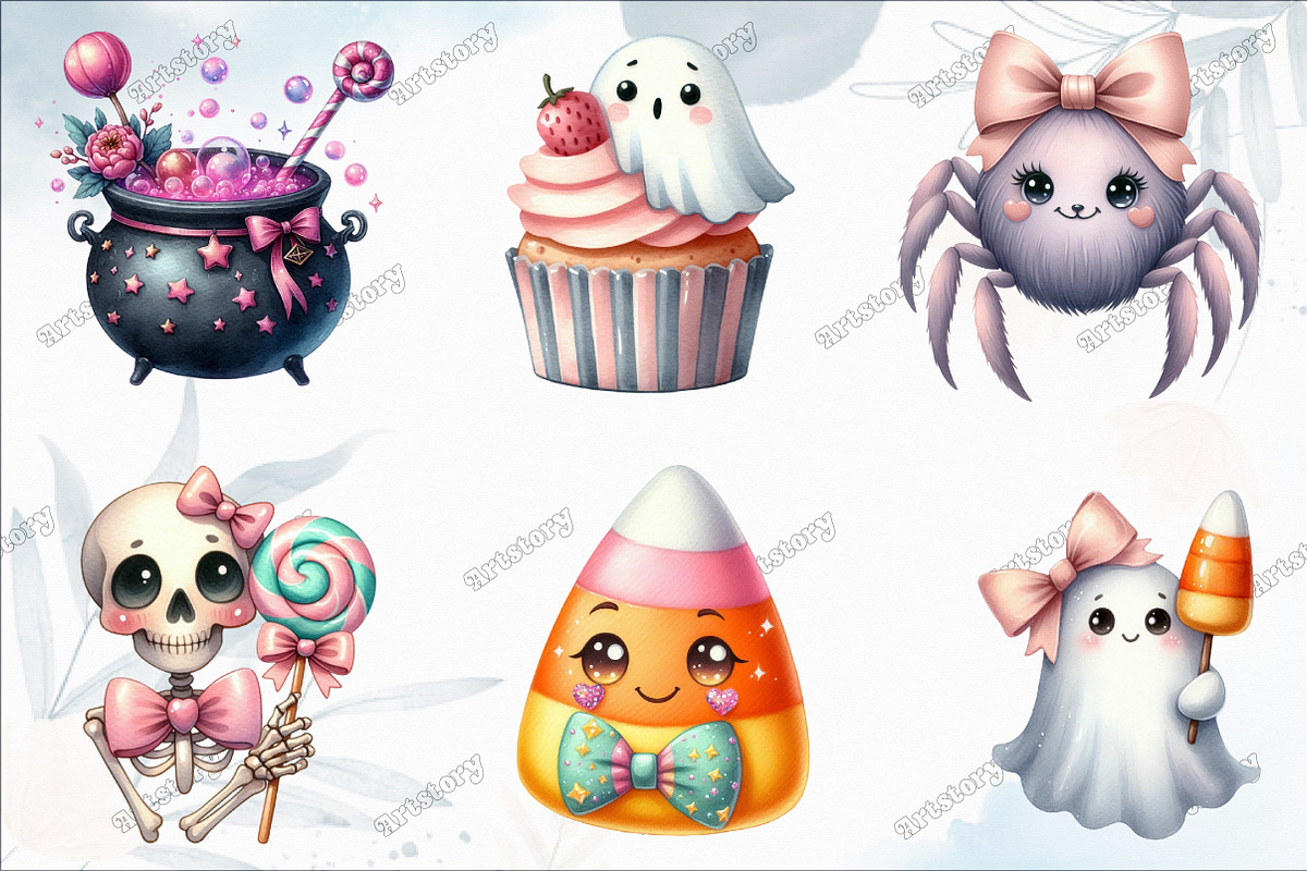 Cute Halloween Clipart, a Graphic by designcity5 (Photo 2 of 5)