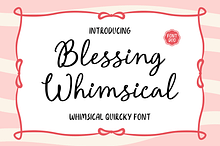 Blessing Whimsical Font Duo